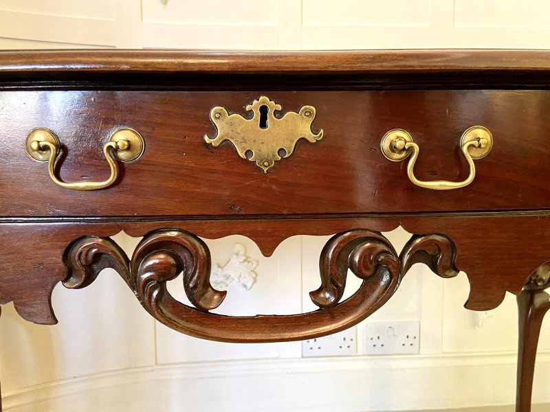 Rare 18th Century American Antique Chippendale Serving/Console Table - Image 13